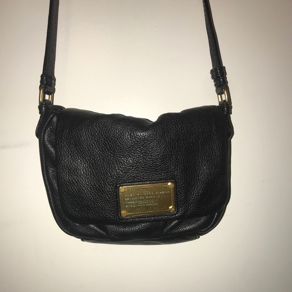 Black with gold detail Marc Jacobs crossbody purse